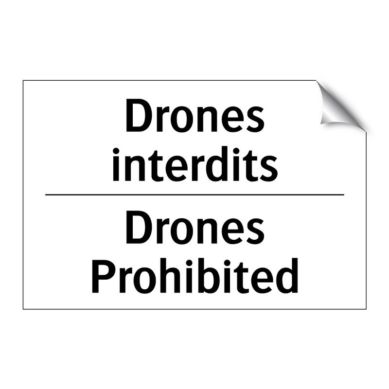 Drones interdits - Drones Prohibited