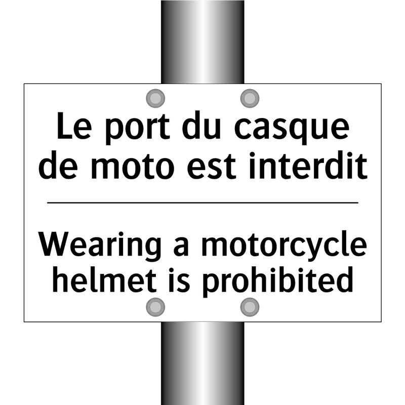 Le port du casque de moto est  /.../ - Wearing a motorcycle helmet is  /.../