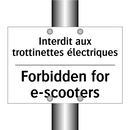 Interdit aux trottinettes électriques /.../ - Forbidden for e-scooters