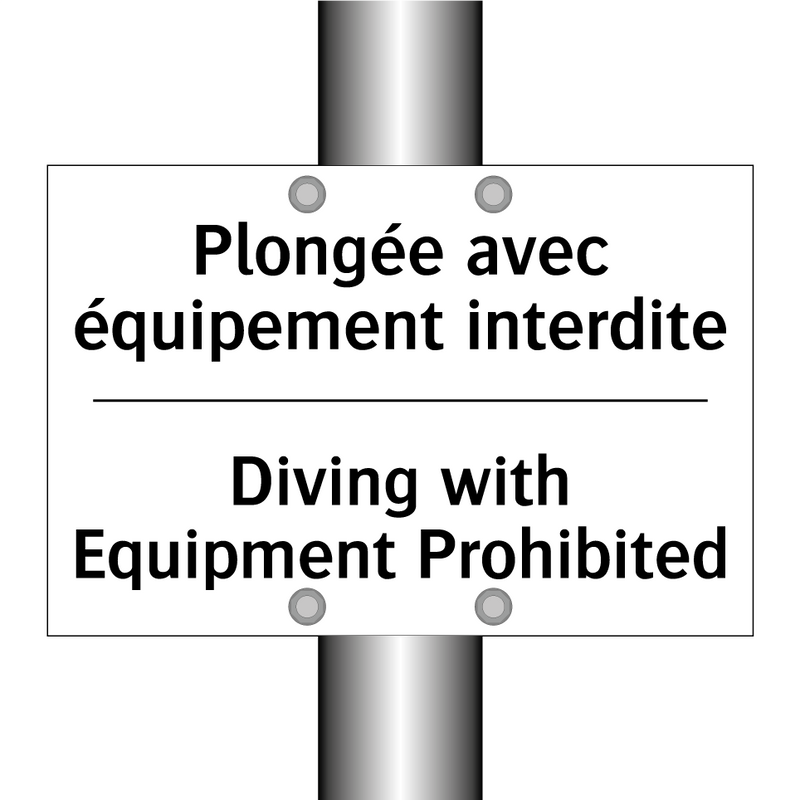 Plongée avec équipement interdite /.../ - Diving with Equipment Prohibited /.../