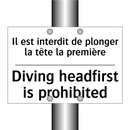 Il est interdit de plonger la  /.../ - Diving headfirst is prohibited