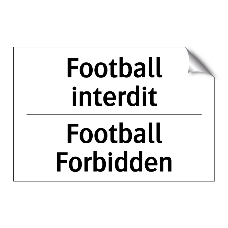 Football interdit - Football Forbidden