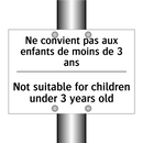 Ne convient pas aux enfants de  /.../ - Not suitable for children under  /.../
