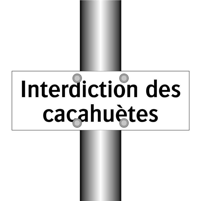 Interdiction des cacahuètes
