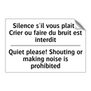Silence s'il vous plaît ! Crier  /.../ - Quiet please! Shouting or making  /.../