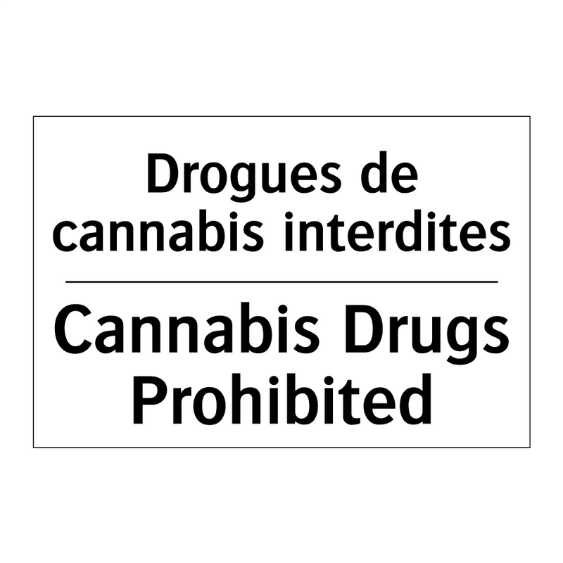 Drogues de cannabis interdites - Cannabis Drugs Prohibited