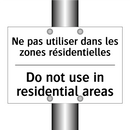 Ne pas utiliser dans les zones  /.../ - Do not use in residential areas /.../