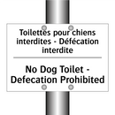 Toilettes pour chiens interdites  /.../ - No Dog Toilet - Defecation Prohibited /.../