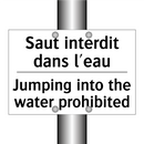 Saut interdit dans l'eau - Jumping into the water prohibited /.../