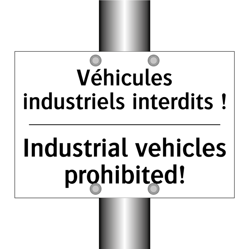 Véhicules industriels interdits  /.../ - Industrial vehicles prohibited! /.../