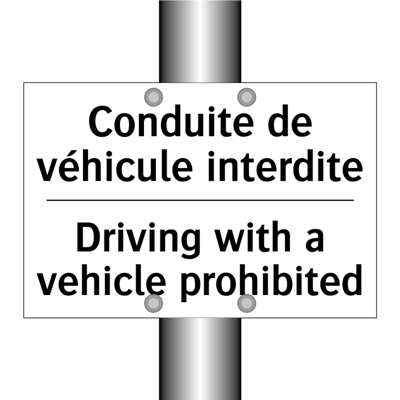 Conduite de véhicule interdite - Driving with a vehicle prohibited /.../