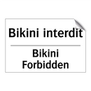 Bikini interdit - Bikini Forbidden