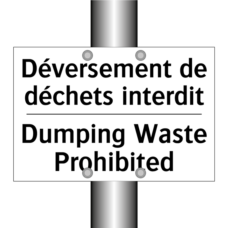 Déversement de déchets interdit /.../ - Dumping Waste Prohibited