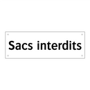 Sacs interdits