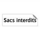Sacs interdits