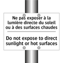 Ne pas exposer à la lumière directe  /.../ - Do not expose to direct sunlight  /.../