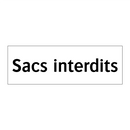 Sacs interdits