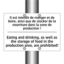 Il est interdit de manger et de  /.../ - Eating and drinking, as well as  /.../