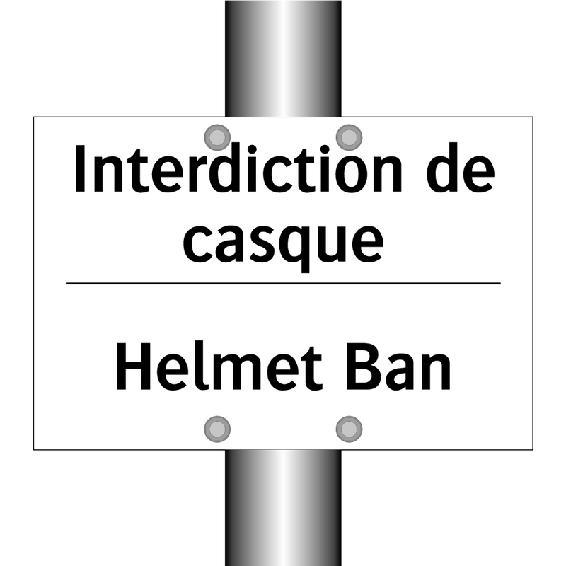 Interdiction de casque - Helmet Ban