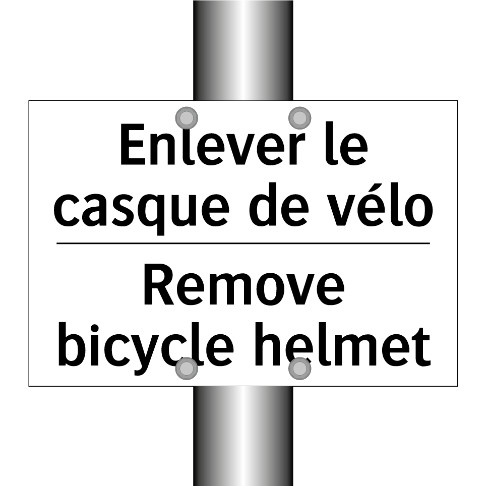 Enlever le casque de vélo - Remove bicycle helmet