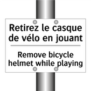 Retirez le casque de vélo en jouant /.../ - Remove bicycle helmet while playing /.../