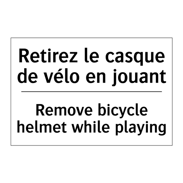 Retirez le casque de vélo en jouant /.../ - Remove bicycle helmet while playing /.../