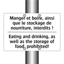 Manger et boire, ainsi que le  /.../ - Eating and drinking, as well as  /.../
