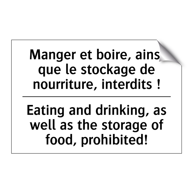 Manger et boire, ainsi que le  /.../ - Eating and drinking, as well as  /.../