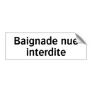 Baignade nue interdite