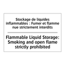 Stockage de liquides inflammables  /.../ - Flammable Liquid Storage: Smoking  /.../