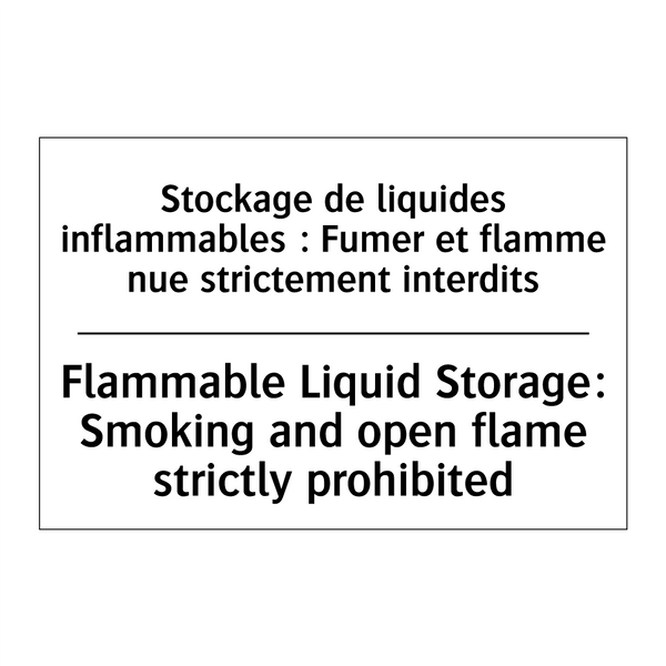 Stockage de liquides inflammables  /.../ - Flammable Liquid Storage: Smoking  /.../