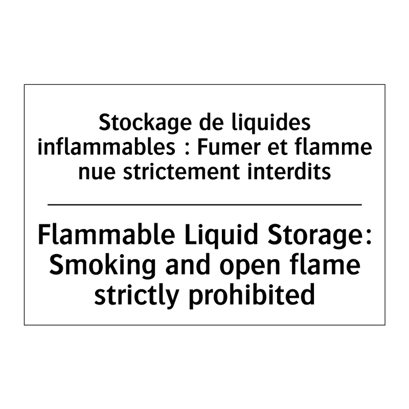 Stockage de liquides inflammables  /.../ - Flammable Liquid Storage: Smoking  /.../