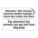 Attention ! Nos animaux peuvent  /.../ - Pay attention! Our animals can  /.../