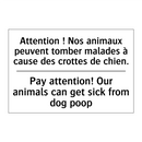 Attention ! Nos animaux peuvent  /.../ - Pay attention! Our animals can  /.../