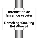 Interdiction de fumer/de vapoter /.../ - E-smoking/Smoking Not Allowed