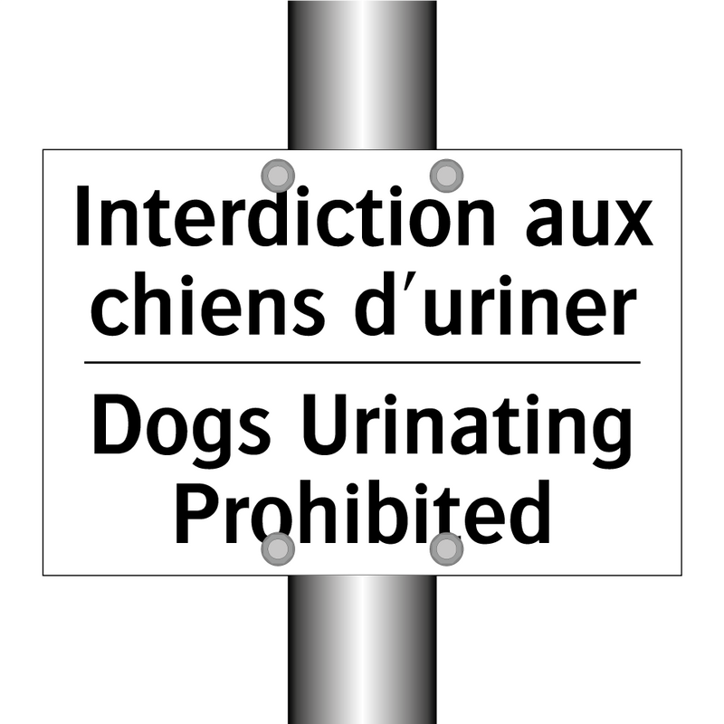 Interdiction aux chiens d'uriner /.../ - Dogs Urinating Prohibited