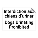 Interdiction aux chiens d'uriner /.../ - Dogs Urinating Prohibited