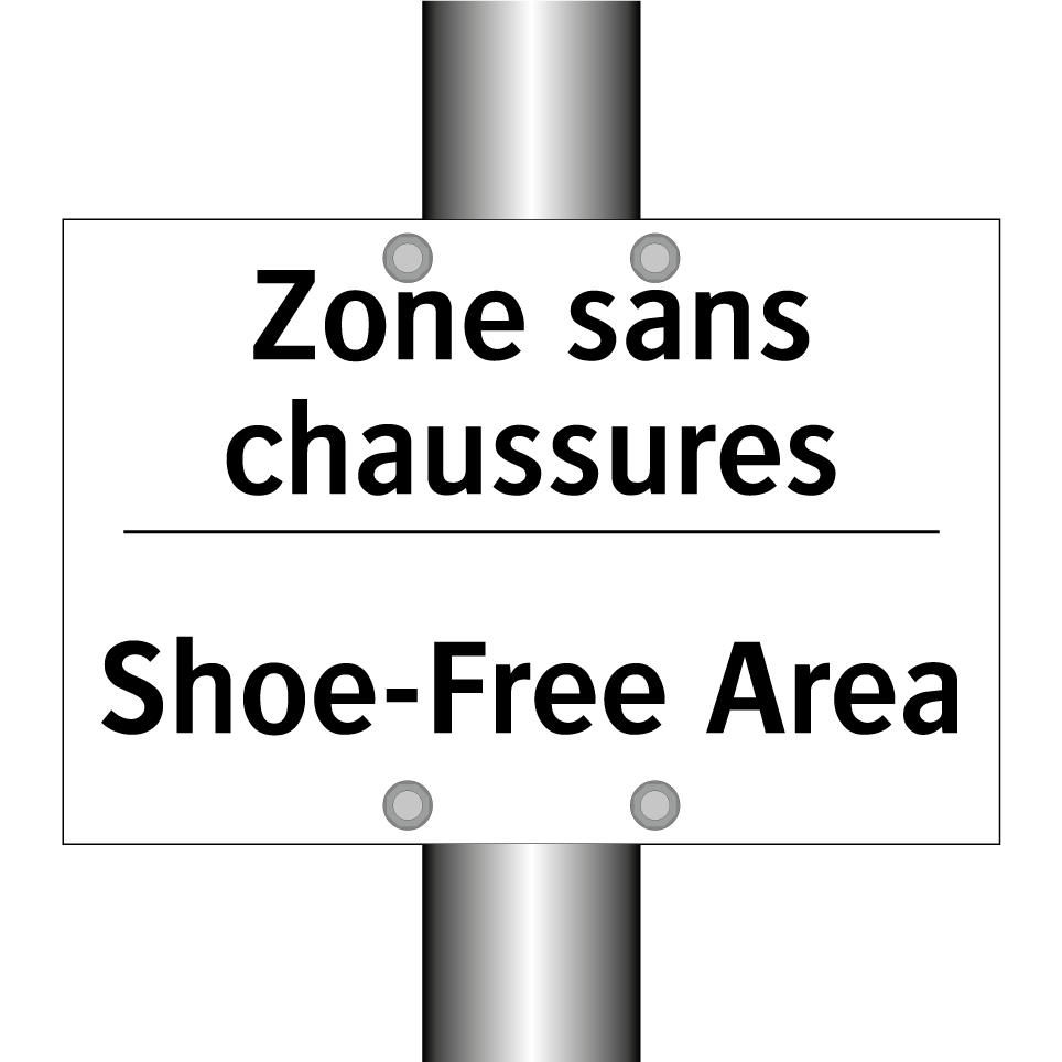 Zone sans chaussures - Shoe-Free Area