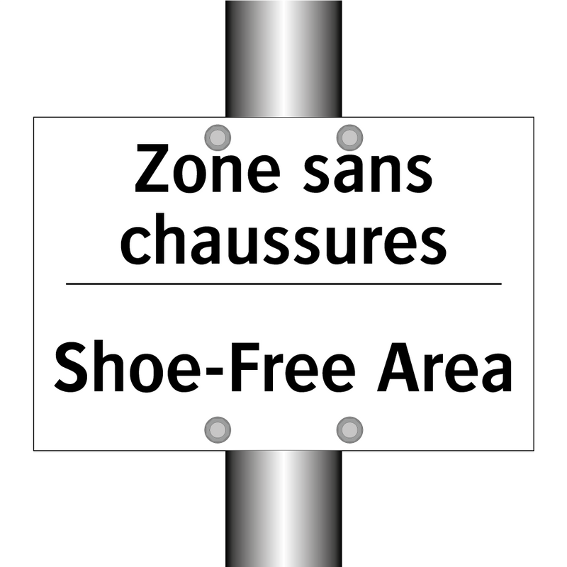 Zone sans chaussures - Shoe-Free Area
