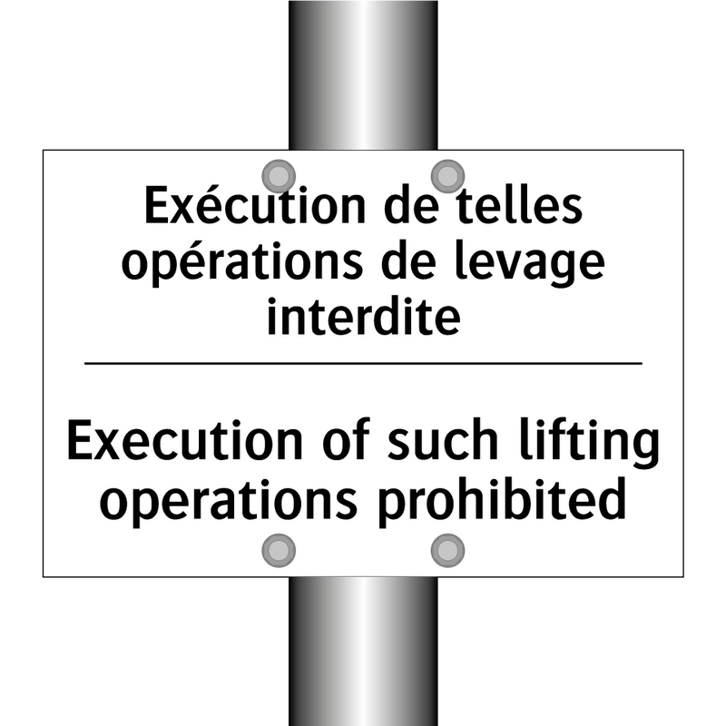 Exécution de telles opérations  /.../ - Execution of such lifting operations  /.../