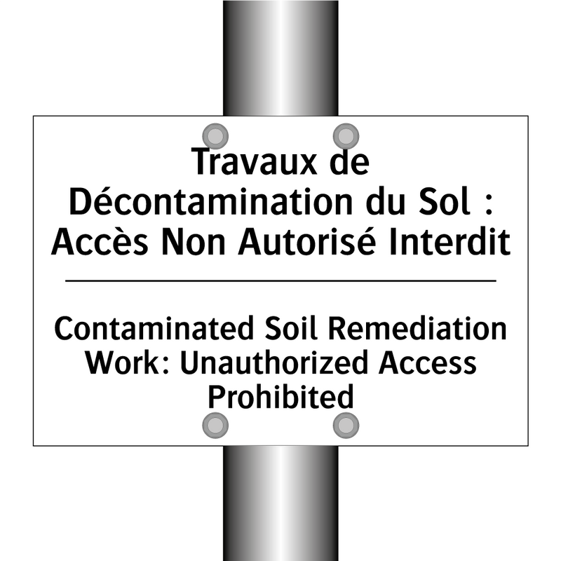 Travaux de Décontamination du  /.../ - Contaminated Soil Remediation  /.../