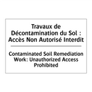 Travaux de Décontamination du  /.../ - Contaminated Soil Remediation  /.../