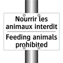 Nourrir les animaux interdit - Feeding animals prohibited