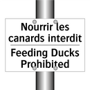 Nourrir les canards interdit - Feeding Ducks Prohibited