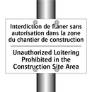 Interdiction de flâner sans autorisation  /.../ - Unauthorized Loitering Prohibited  /.../