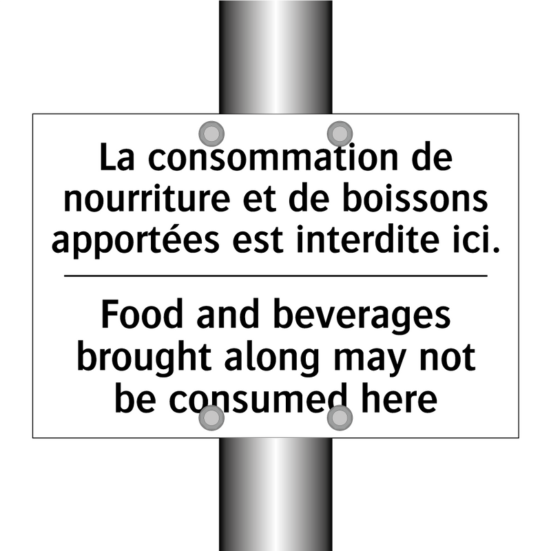 La consommation de nourriture  /.../ - Food and beverages brought along  /.../