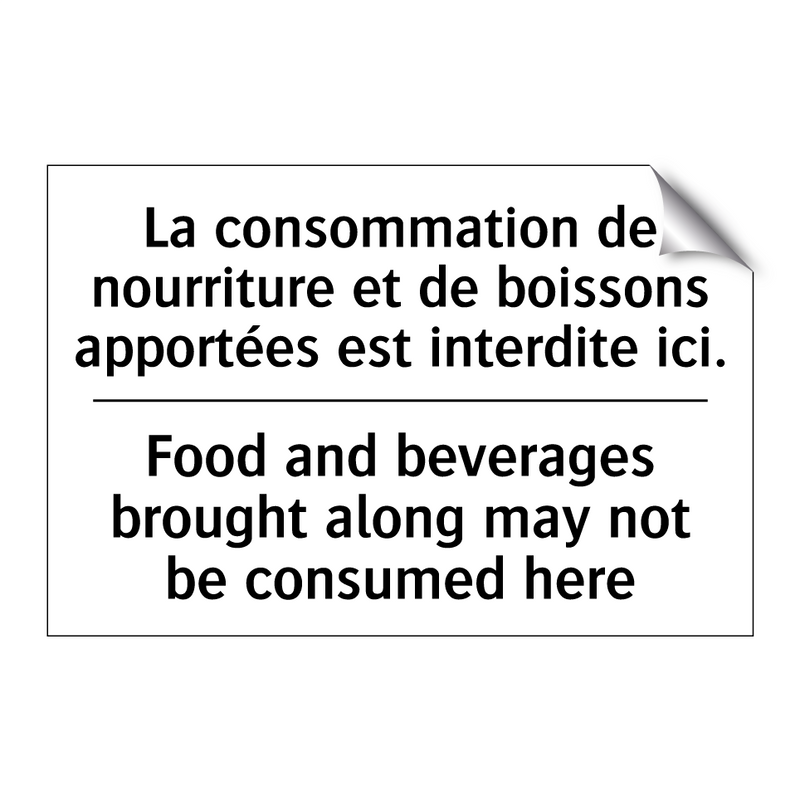 La consommation de nourriture  /.../ - Food and beverages brought along  /.../