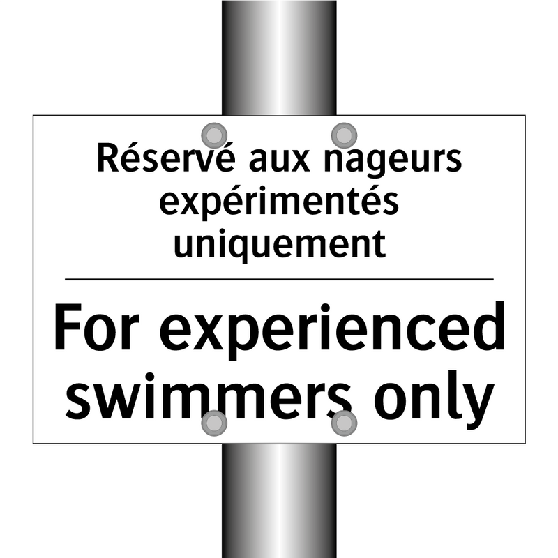 Réservé aux nageurs expérimentés  /.../ - For experienced swimmers only
