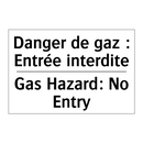 Danger de gaz : Entrée interdite /.../ - Gas Hazard: No Entry
