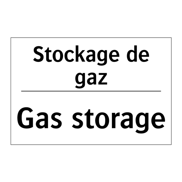 Stockage de gaz - Gas storage